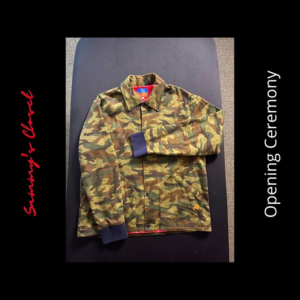 Opening Ceremony waterproof lining camo jacket